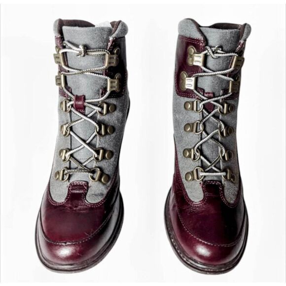 TIMBERLAND Amston Leather Wedge Ankle Boot Size 6.5 - Picture 4 of 9